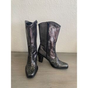 Stuart Weitzman Black Heeled Boots